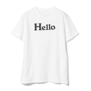 ザラ(ZARA)のインポート ロゴ Tシャツ HELLO ハロー レディース ホワイト 白(Tシャツ(半袖/袖なし))