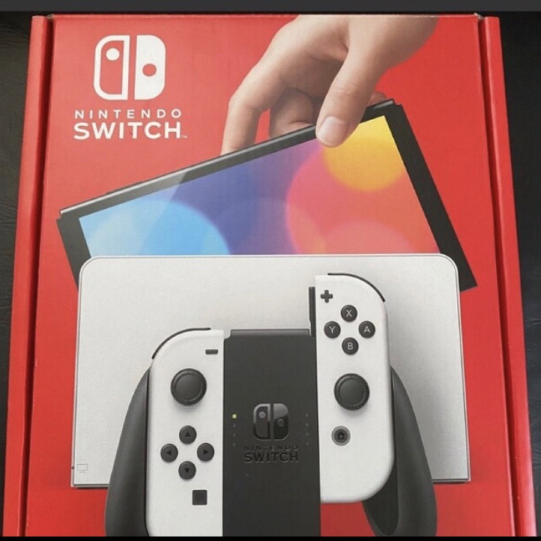 Nintendo Switch(ニンテンドースイッチ)のNintendo Switch（有機ELモデル）  ホワイト未開封 エンタメ/ホビーのゲームソフト/ゲーム機本体(家庭用ゲーム機本体)の商品写真