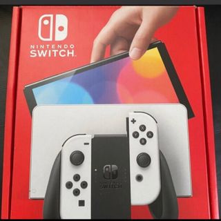 ニンテンドースイッチ(Nintendo Switch)のNintendo Switch（有機ELモデル）  ホワイト未開封(家庭用ゲーム機本体)