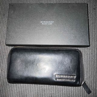 バーバリーブラックレーベル(BURBERRY BLACK LABEL)のバーバリー　長財布　ラウンドジップ(長財布)