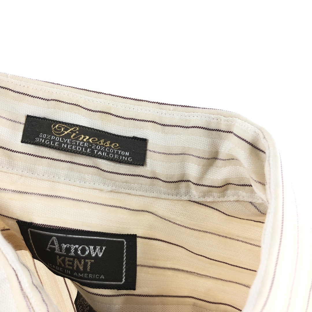 ビンテージ  ARROW ドレスシャツ 70年代 半袖シャツ ストライプ