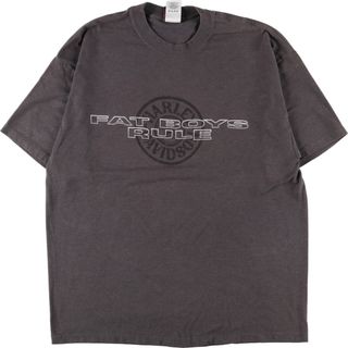 ハーレーダビッドソン(Harley Davidson)の古着 ハーレーダビッドソン Harley-Davidson 両面プリント モーターサイクル バイクTシャツ USA製 メンズXL /eaa358805(Tシャツ/カットソー(半袖/袖なし))