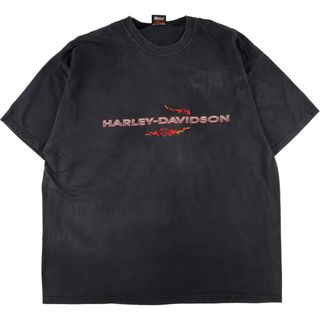 ハーレーダビッドソン(Harley Davidson)の古着 90年代 ハーレーダビッドソン Harley-Davidson 両面プリント モーターサイクル バイクTシャツ メンズXXL ヴィンテージ /eaa358806(Tシャツ/カットソー(半袖/袖なし))