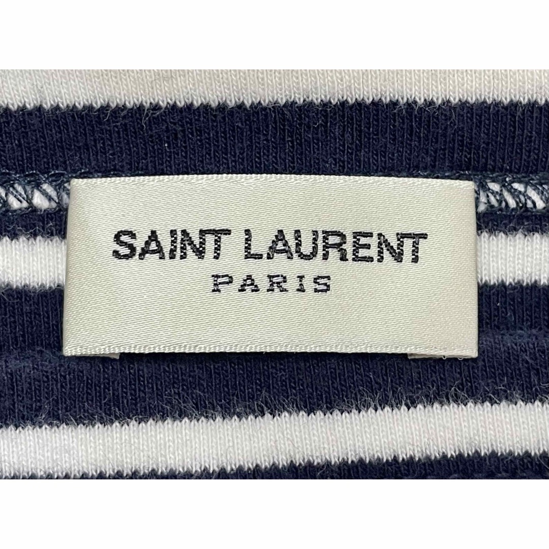 Saint Laurent(サンローラン)の登坂広臣さん着用 14SS サンローランパリ ボートネック ボーダーロンT メンズのトップス(Tシャツ/カットソー(七分/長袖))の商品写真