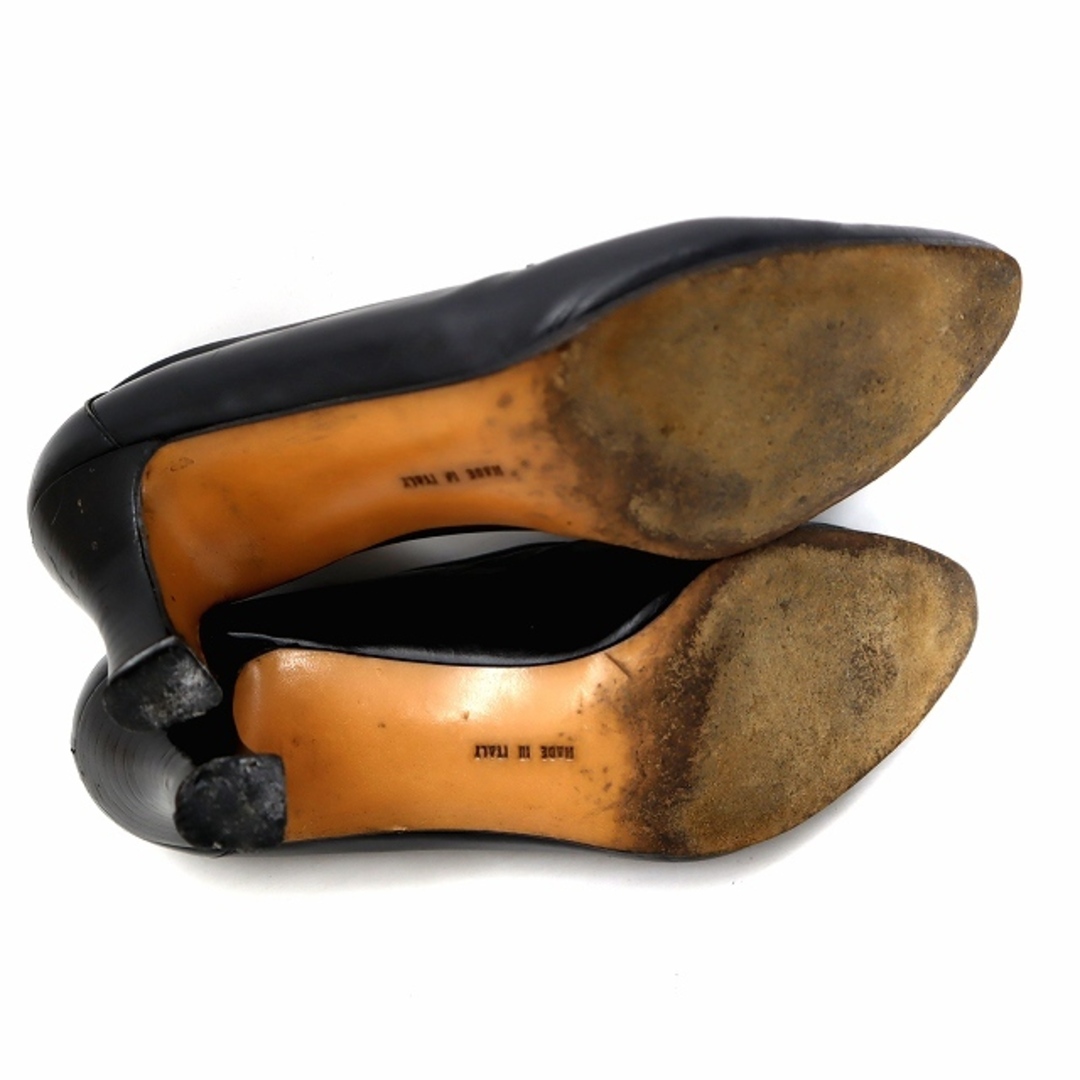 Salvatore Ferragamo(サルヴァトーレフェラガモ)のサルヴァトーレフェラガモ ポインテッドトゥ ビット ヒール パンプス 7B レディースの靴/シューズ(ハイヒール/パンプス)の商品写真