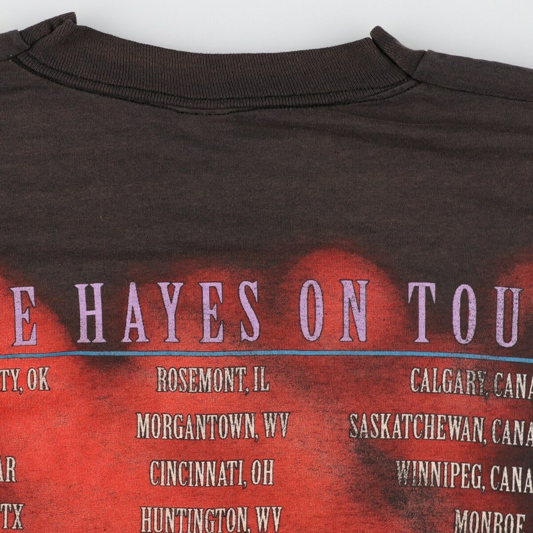 90年代 スクリーンスターズ SCREEN STARS WADE HAYES ウェイドヘイズ TOUR 1995 両面プリント ロンT バンドTシャツ バンT USA製 メンズM ヴィンテージ /eaa358162 4