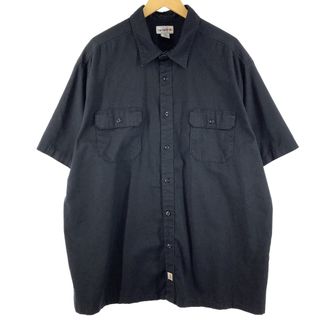 カーハート(carhartt)の古着 ビッグサイズ カーハート Carhartt 半袖 ワークシャツ メンズXXXL /eaa358721(シャツ)