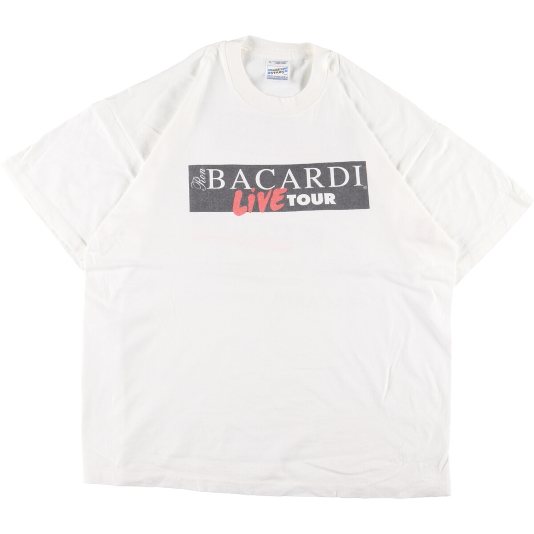 90年代 スクリーンスターズ SCREEN STARS RON BACARDI LIVE TOUR '95 両面プリント バンドTシャツ バンT USA製 メンズXL ヴィンテージ /eaa358741