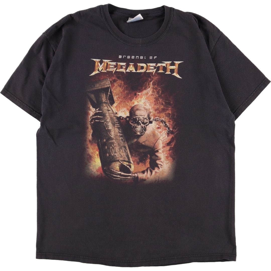 ヘインズ Hanes MEGADETH メガデス バンドTシャツ バンT メンズM