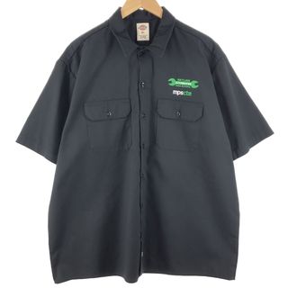 ディッキーズ(Dickies)の古着 ディッキーズ Dickies 半袖 ワークシャツ メンズXL /eaa356661(シャツ)