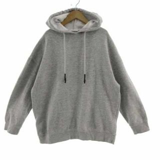 ザラ(ZARA)のZARA パーカー スウェット オーバーサイズシルエット 裏起毛 グレー M(パーカー)