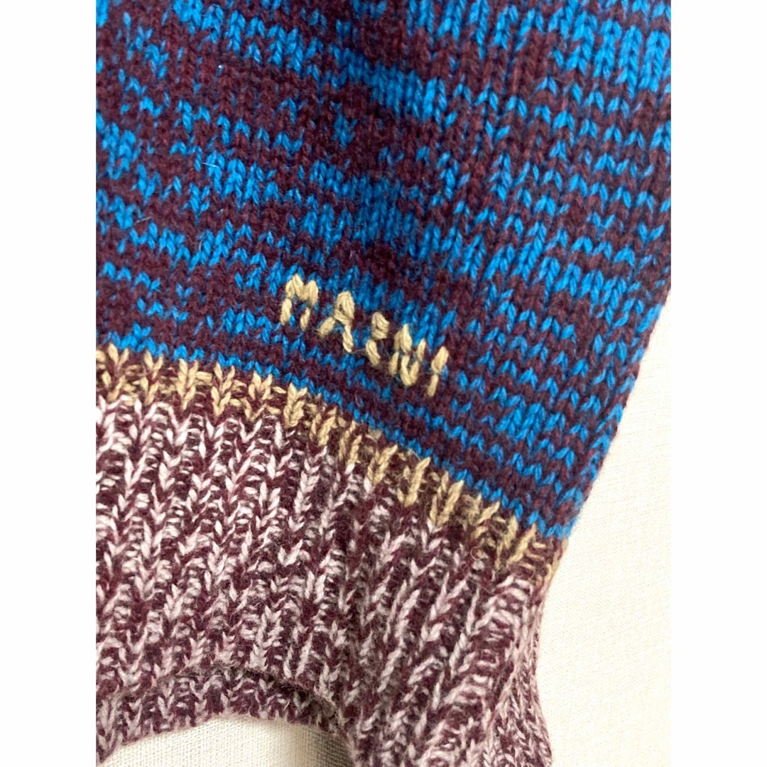 マルニ marni ウール メンズ カーディガン セーター ニット ロゴ刺繍