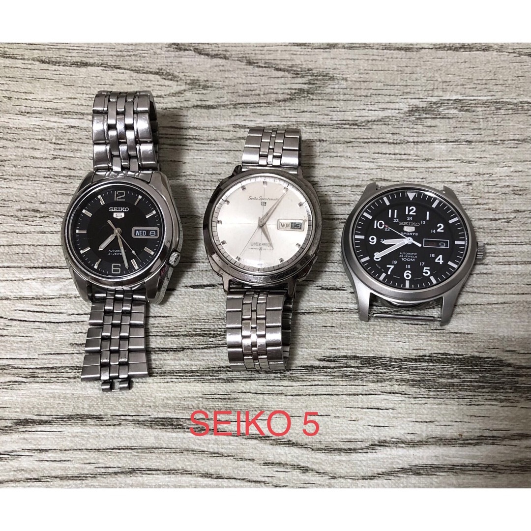 SEIKO 5 自動巻き腕時計　3点まとめ売り