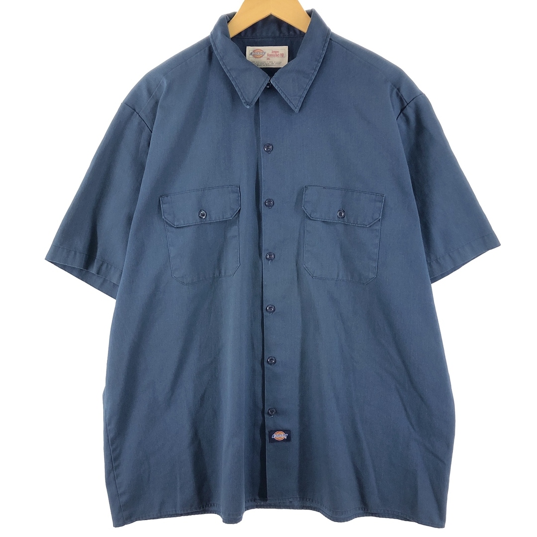 Dickies(ディッキーズ)の古着 ディッキーズ Dickies 半袖 ワークシャツ メンズXXL /eaa356696 メンズのトップス(シャツ)の商品写真