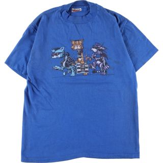 ヘインズ(Hanes)の古着 80年代 ヘインズ Hanes BEEFY-T オレンジタグ キャラクタープリントTシャツ USA製 メンズS ヴィンテージ /eaa358395(Tシャツ/カットソー(半袖/袖なし))