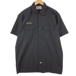 ディッキーズ(Dickies)の古着 ディッキーズ Dickies 半袖 ワークシャツ メンズXL /eaa351434(シャツ)