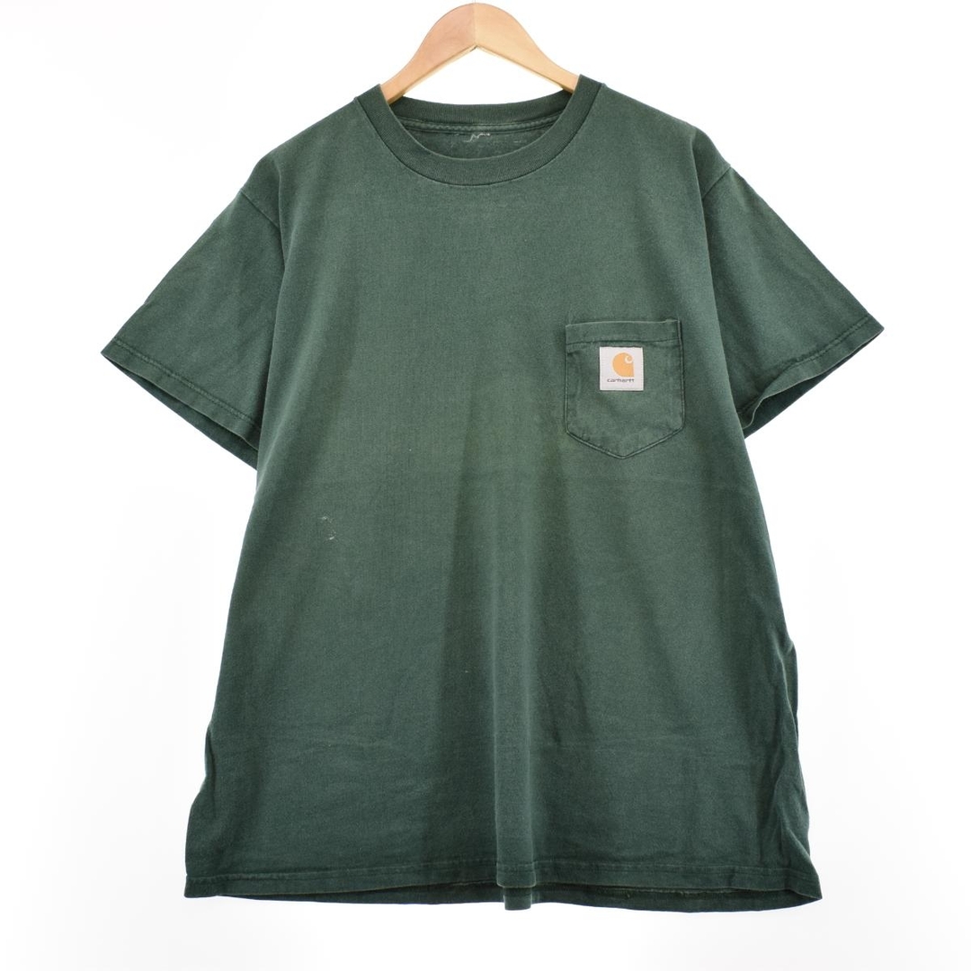 carhartt(カーハート)の古着 カーハート Carhartt 半袖 ワンポイントロゴポケットTシャツ メンズL /eaa313702 メンズのトップス(Tシャツ/カットソー(半袖/袖なし))の商品写真