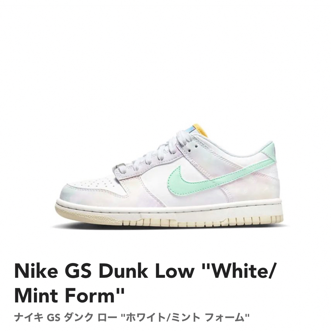 NIKE - 24.5cm【新品】パステル ペイズリー NIKE GS DUNK LOWの通販 by 