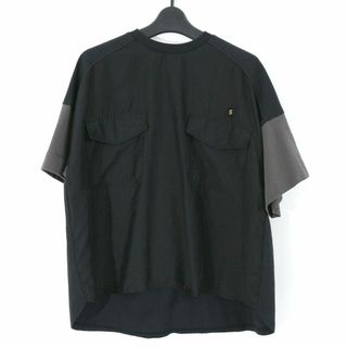 ブランバスク(blanc basque)のブランバスク 23SS ローン× 天竺 異素材切替え半袖TOPS / Tシャツ(Tシャツ(半袖/袖なし))