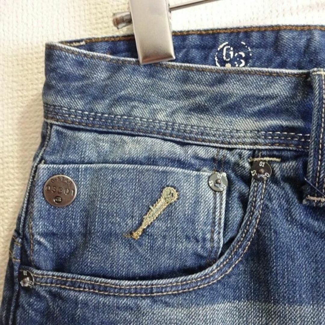 G-STAR RAW(ジースター)のG-STAR RAW　A CROTCH テーパードデニム　W78cm　藍青 メンズのパンツ(デニム/ジーンズ)の商品写真