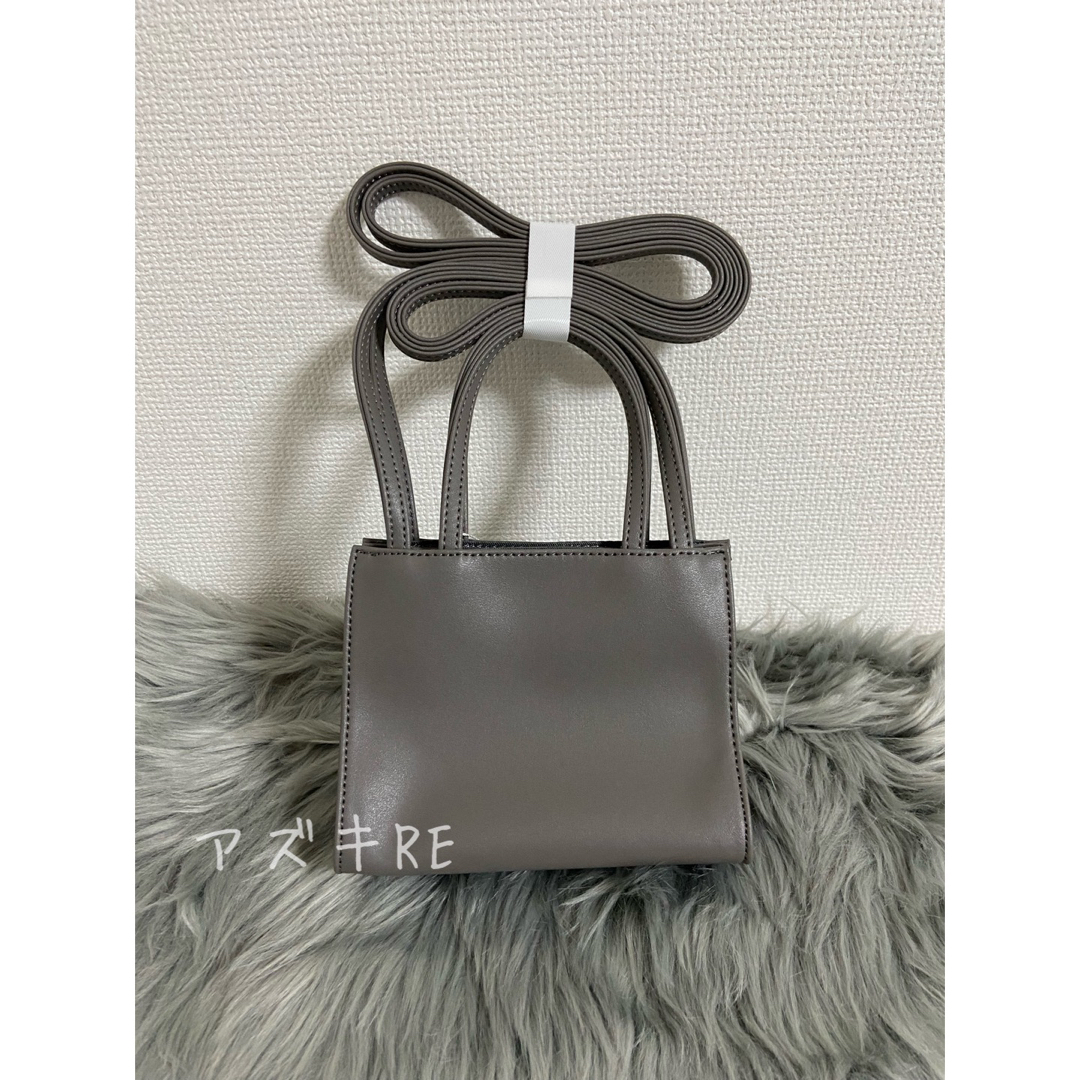 テルファー Telfar マイクロミニ ショッピングバッグ バッグ グレーの
