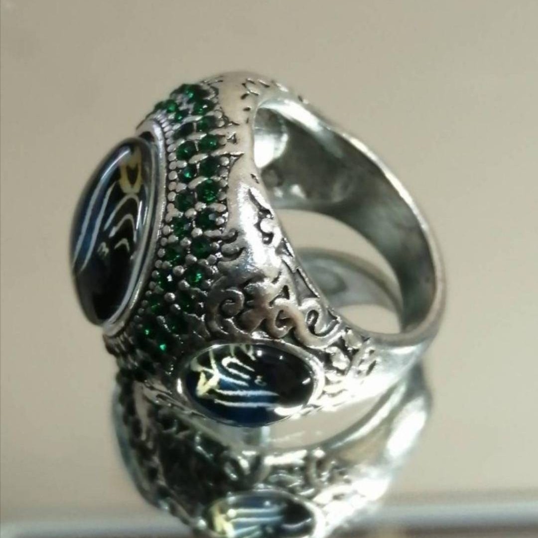 【SALE】リング　メンズ　シルバー　ラインストーン　トルコ　指輪　22号 メンズのアクセサリー(リング(指輪))の商品写真