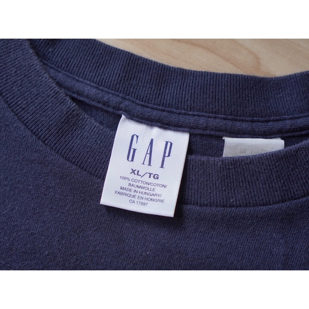 GAP(ギャップ)の90s 古着 OLD GAP ユーロ製 ビッグロゴ プリントTシャツ XL メンズのトップス(Tシャツ/カットソー(半袖/袖なし))の商品写真