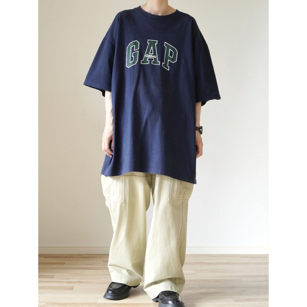 GAP(ギャップ)の90s 古着 OLD GAP ユーロ製 ビッグロゴ プリントTシャツ XL メンズのトップス(Tシャツ/カットソー(半袖/袖なし))の商品写真