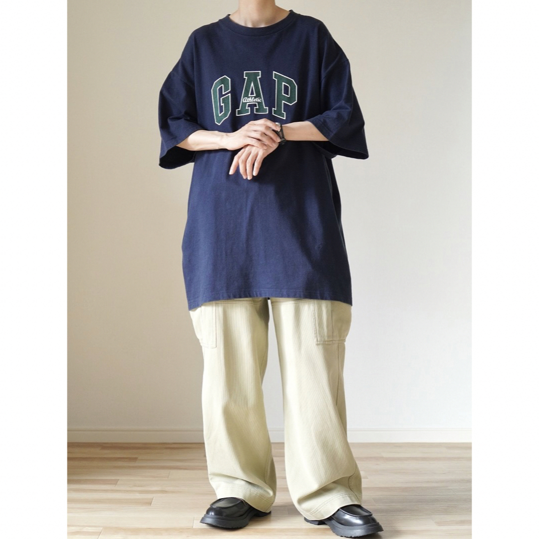 USA製 あいみょん着用 OLD GAP ギャップ ビッグロゴ 半袖 Tシャツ-