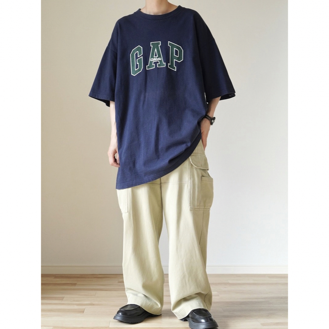 GAP(ギャップ)の90s 古着 OLD GAP ユーロ製 ビッグロゴ プリントTシャツ XL メンズのトップス(Tシャツ/カットソー(半袖/袖なし))の商品写真
