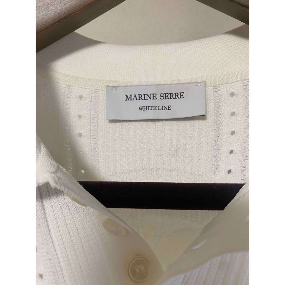 marine serre ニットポロ メンズのトップス(ポロシャツ)の商品写真