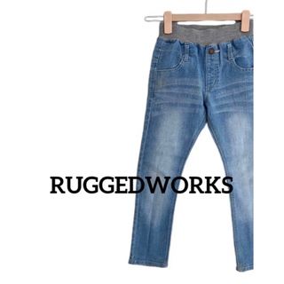 ラゲッドワークス(RUGGEDWORKS)の【ラゲッドワークス】ストレッチデニム　ウエストゴム　ストレートスキニー　130(パンツ/スパッツ)