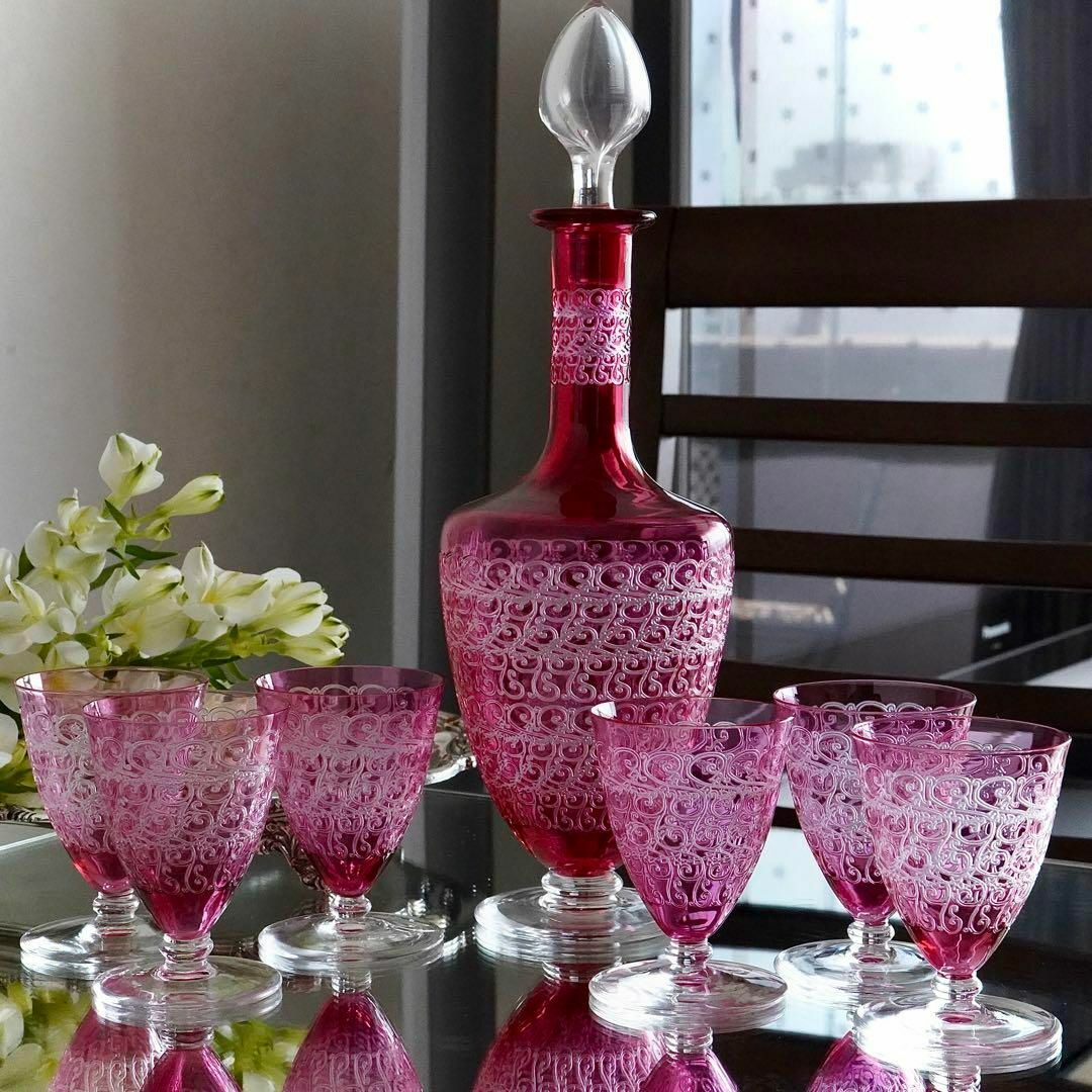 Baccarat - 極希少オールドバカラBaccarat金赤シャトーブリアン