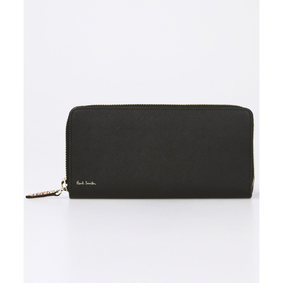 販売終了品 ジップストローグレイン 長財布Paul Smith ポールスミス