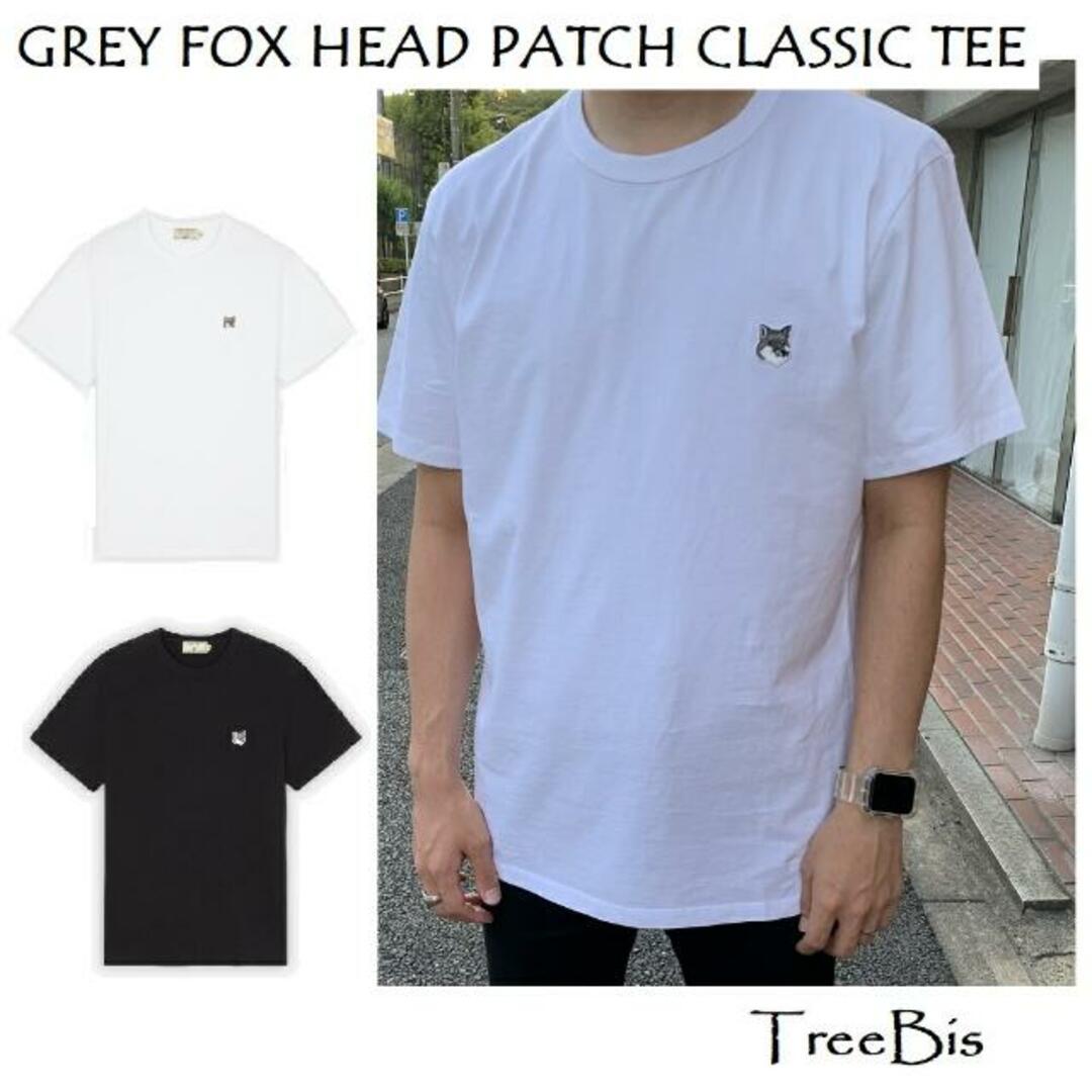 【新品未使用】 MAISON KITSUNE メゾンキツネ GREY FOX HEAD PATCH CLASSIC TEE-SHIRT Tシャツ カットソー 半袖 GM00118KJ0008 【XXS/WHITE】