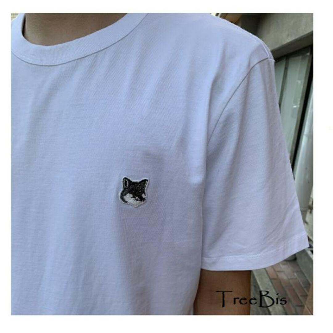 MAISON KITSUNE GM00118KJ0008 GREY FOX HEAD PATCH CLASSIC TEE MAISON KITSUNE GM00118KJ0008 GREY FOX HEAD PATCH CLASSIC TEE