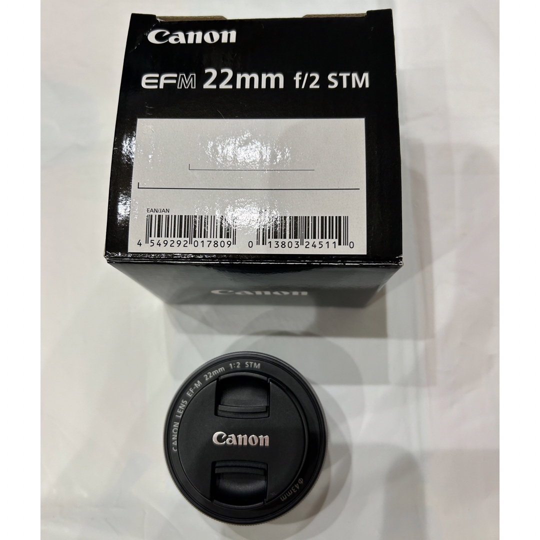 Canon(キヤノン)のCanon EFM22mm   マウントアダプターEF-EOS Mセット スマホ/家電/カメラのカメラ(レンズ(単焦点))の商品写真