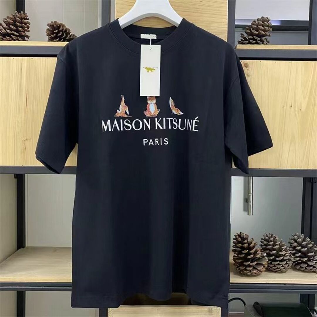 MAISON KITSUNE' - MAISON KITSUNE メゾンキツネ Tシャツ S ブラックの 