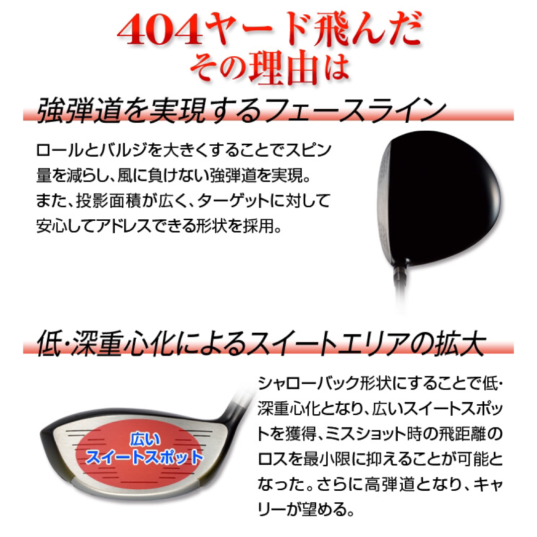【左モデル最安値】日本一404Y飛んだワークスゴルフ マキシマックス ドライバー
