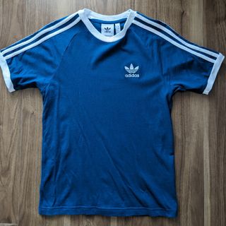 アディダス(adidas)のadidas アディダス 3本ライン Tシャツ ブルー XS(Tシャツ/カットソー(半袖/袖なし))