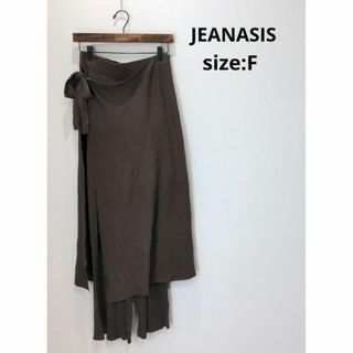 ジーナシス(JEANASIS)のジーナシス JEANASIS リブニットパンツ ブラウン F パンツ レディース(その他)