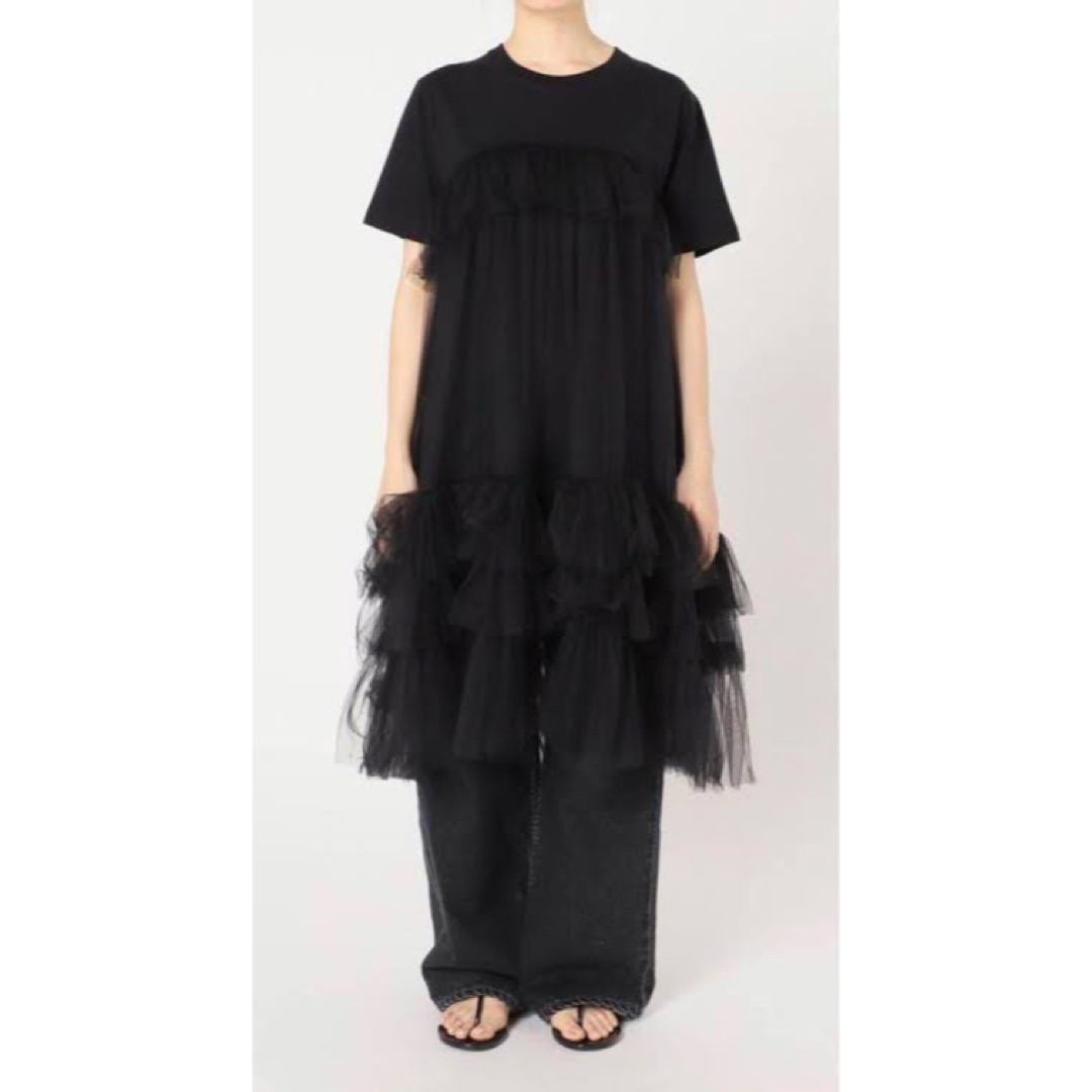 未使用品　VIVIANO TULLE LAYERED LONG TSHIRT