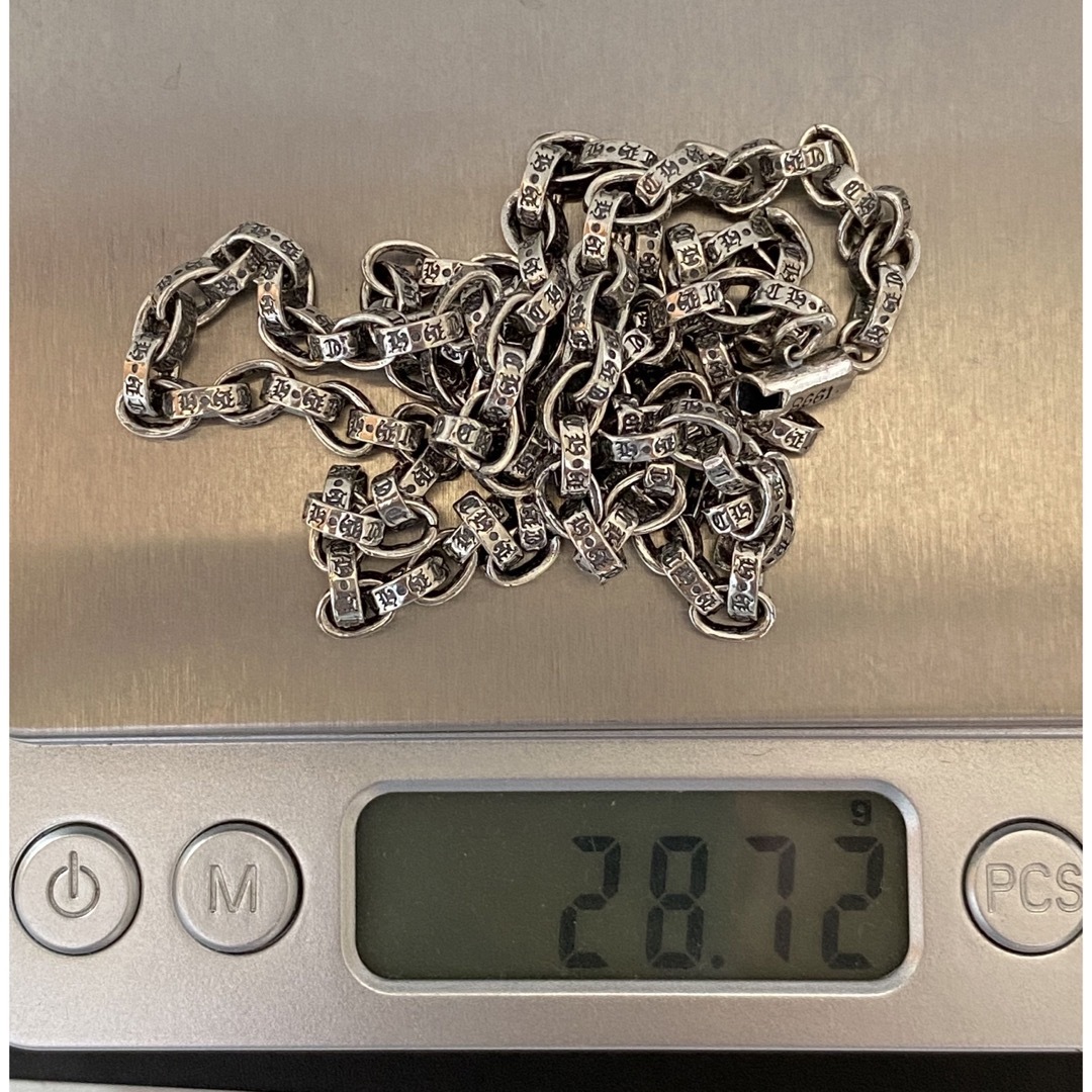 シルバー925純銀製 ペーパーチェーン ネックレス 50cm シルバー 新品