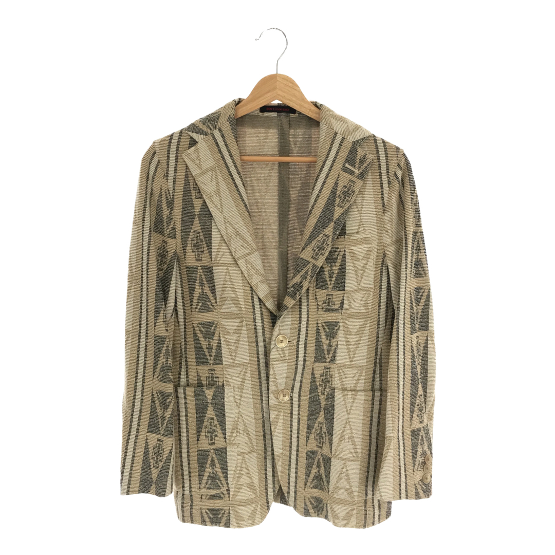 ザ ジジ ANGIE D090 アフリカン織り柄シングル2Bジャケット 44 メンズのジャケット/アウター(テーラードジャケット)の商品写真