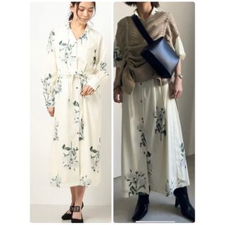 アメリヴィンテージ(Ameri VINTAGE)のアメリ　ameri POSIE SHIRT DRESS シャツワンピース　フリー(ロングワンピース/マキシワンピース)