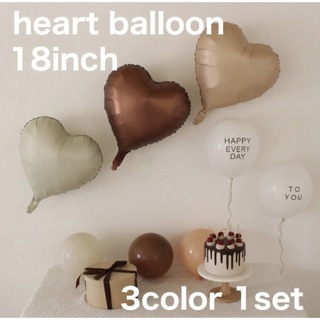 バルーン　ハート　Heart balloon 3個セット(ウェルカムボード)