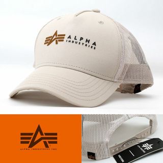 アルファインダストリーズ(ALPHA INDUSTRIES)のメッシュキャップ 帽子 アルファ インダストリーズ ベージュ 140142020(キャップ)