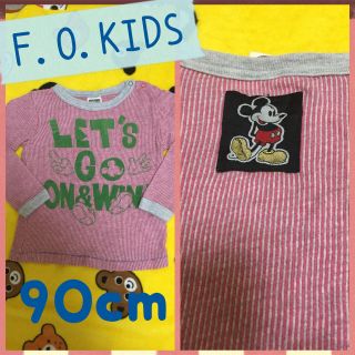 エフオーキッズ(F.O.KIDS)のりぃ様専用♡エフオーキッズ ミッキー 長袖Tシャツ ロンT 90cm(Tシャツ/カットソー)