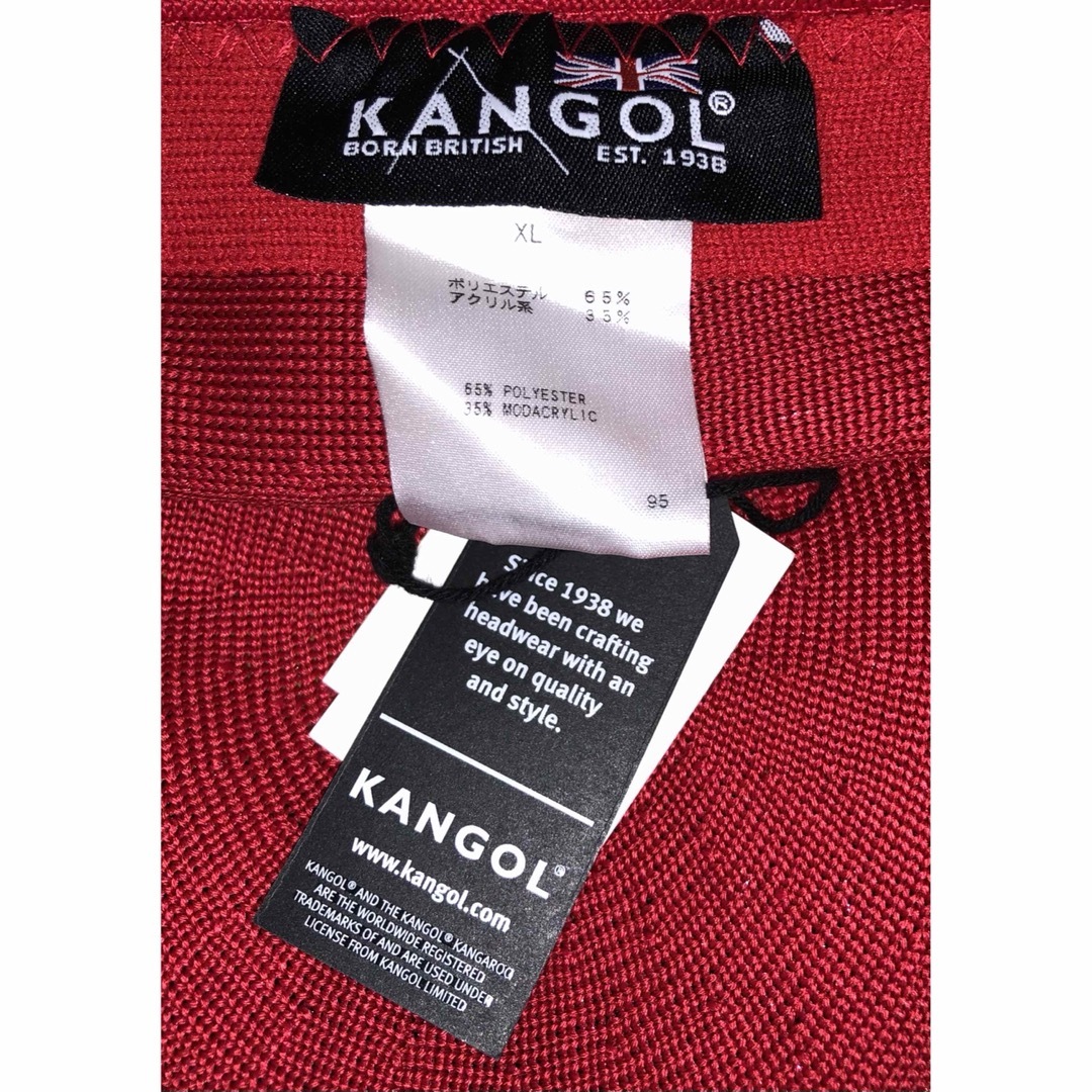 KANGOL(カンゴール)のXL 新品 KANGOL ハンチングキャップ カンゴール ベレー帽 レッド 赤 メンズの帽子(ハンチング/ベレー帽)の商品写真