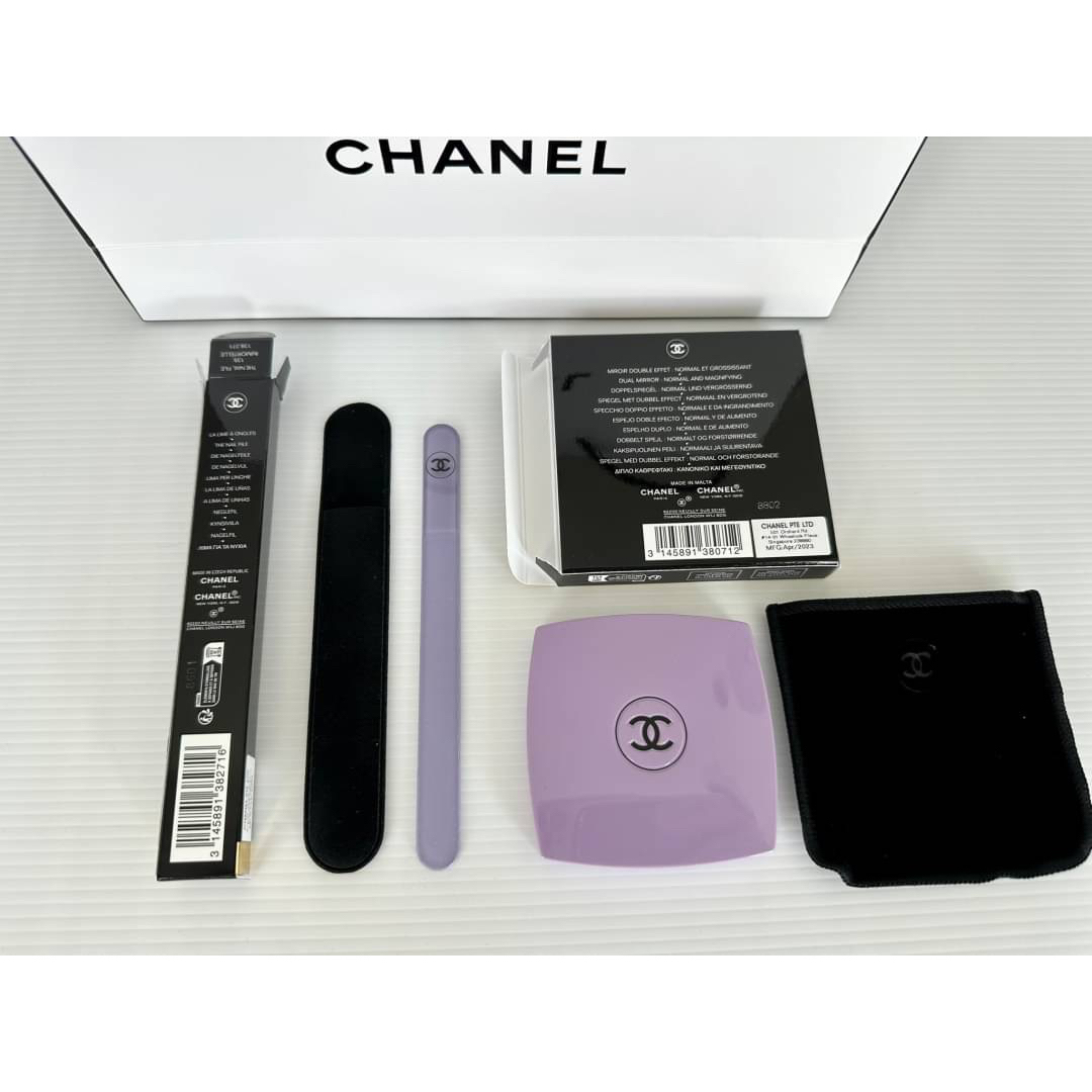 CHANEL - CHANEL 限定ミラー&ネイルファイル セット135パープルの通販